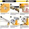 16Bar Manual Hydraulic Pressure Test Pump with 1/4" 1/2" Connection 5L Water Pressure Tester Pump Water Pipe Installation Tool