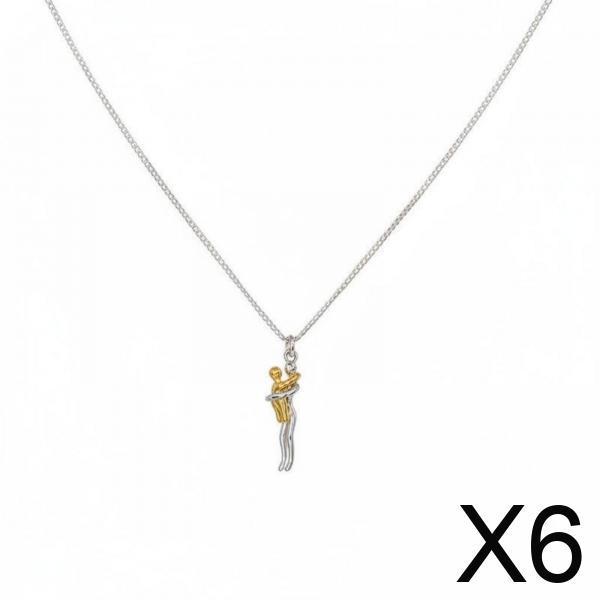 2 Pendants, Sentimental Gift, Necklace with Pendant, Hugging Figures for Parents,