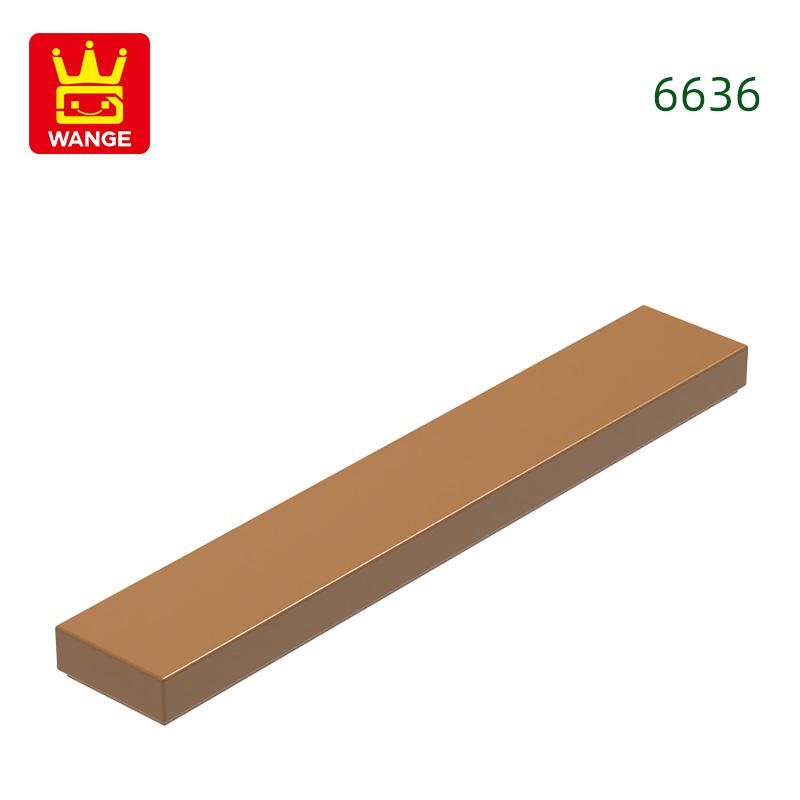 121Pcs/lot 6636 1x6 Tile Building Block Moc Classic Accessories Compatible with Brick Children Toys Gift Box