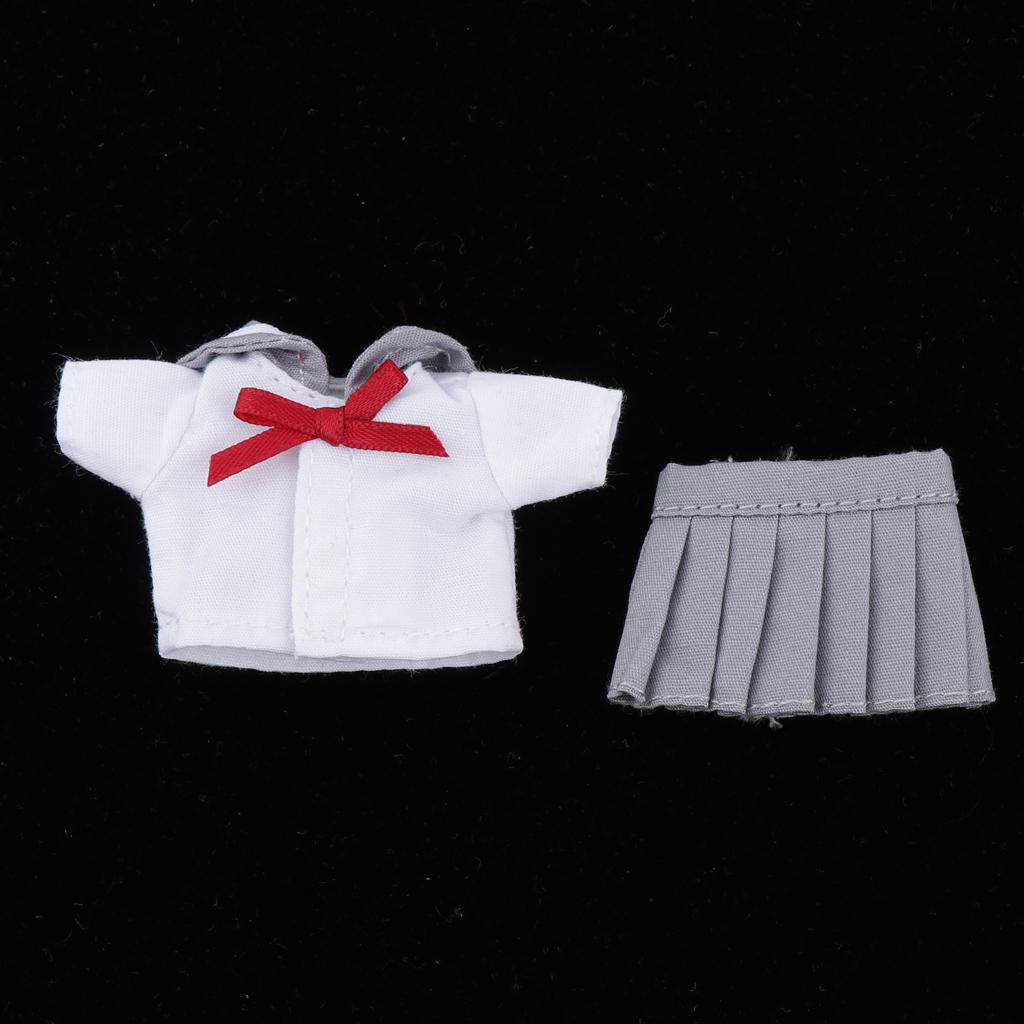 Lovely Doll School Uniform Skirt for Obitsu11 Doll Party Casual Outfits