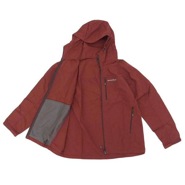 Parka Hoodie Windbreaker Jacket Nylon 1103320 Red [Montbell] O.D. Men's (Wine (WRD)/S)