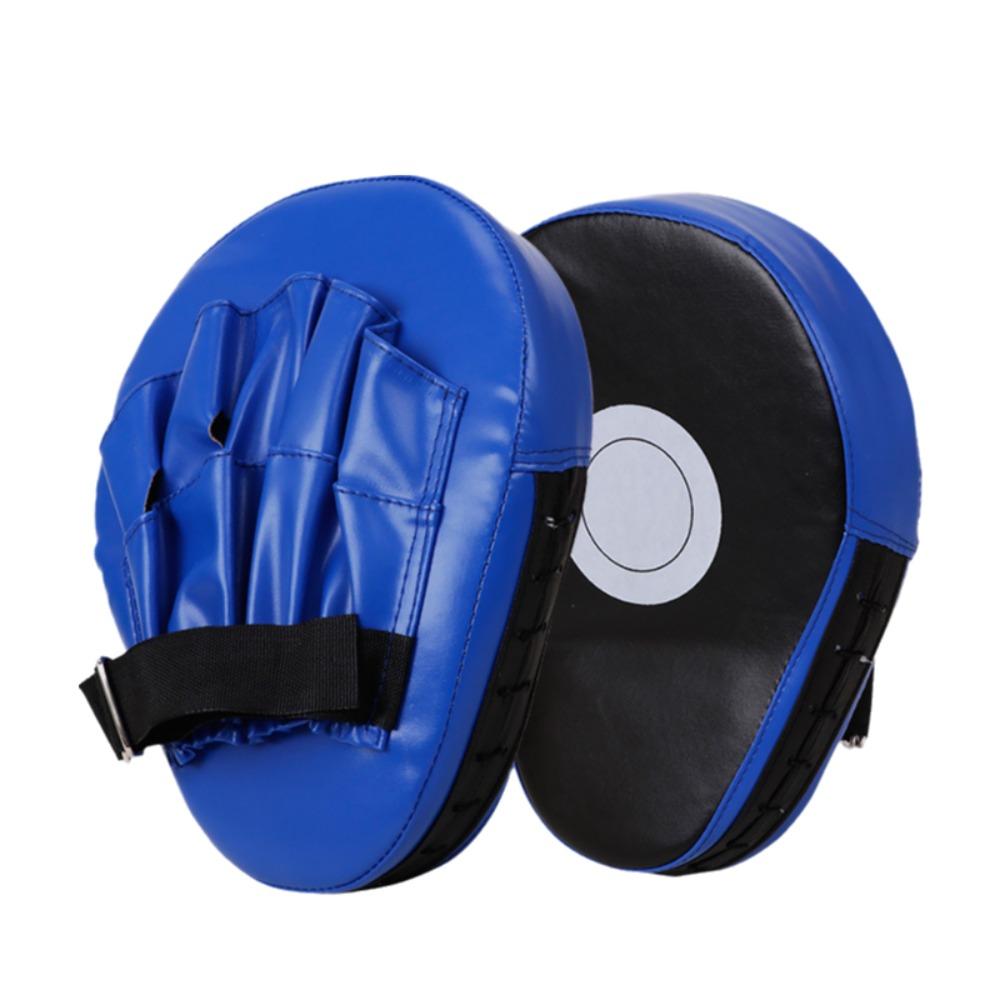 

2Pcs Tear Resistance Curved Boxing Hand Target PU Leather Boxing Punching Bag Gymnasium синий