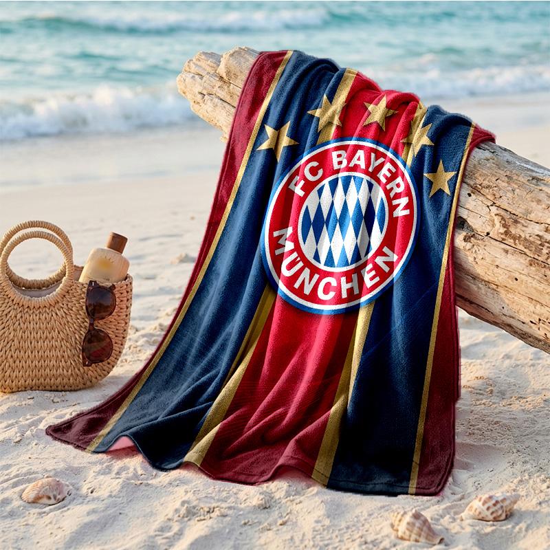 Asciugamano da Spiaggia Morbido Asciugatura Rapida Tema Bayern Monaco?Asciugamano Asciutto Per Vacanze Estive Al Mare Nuoto