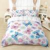 Cartoon Butterfly Down Comforter Set Bedding Set 3-piece Duvet Cover Set