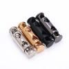 10Pcs Metal Double Hole Head Spring Buckle Cord Lock Elastic Adjustment Buckles Tightening Fasteners Locks Sewing Tools