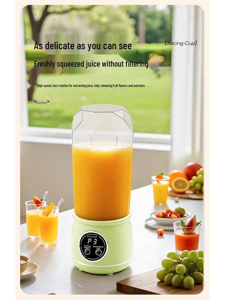 Portable USB-Charging Juicer Cup for Ice Crushing and Outdoor Travel