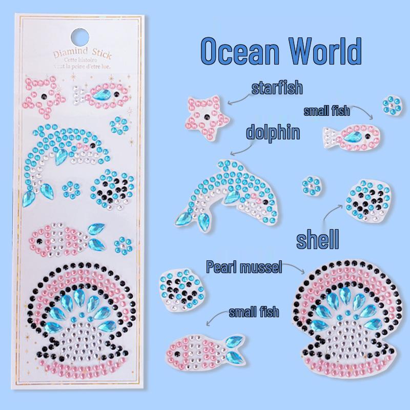 

Children s DIY Crystal Gem Sticker - Colorful Diamond Decoration for Girls