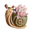 Pot de Fleur Céramique Plante Grasse Pot Escargot Pot à Fleurs Ornement pour Plantes Grasses Cactus Contenant pour Maison Balcon B03E
