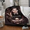 Customizable Addams Family Wednesday4 Throw Blanket – Personalized Name, All-Season Cozy Snug Blanket, Machine Washable, Personalized Blanket