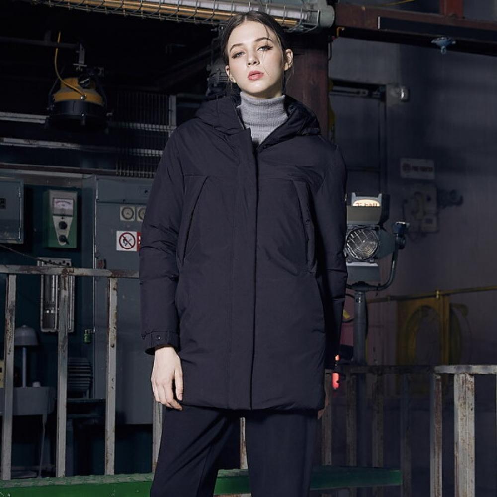 Phoenix Women Long Down Jacket Black P23fwpd11fbk