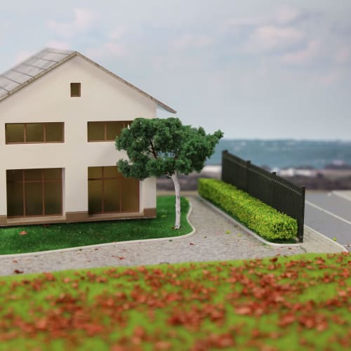 8 Miniature Shrub Strips, Static Shrub Plants Model + 1 Road Tape (5*60cm), Static Landscape Model, Artificial Plants, Building Model, Miniature Garde