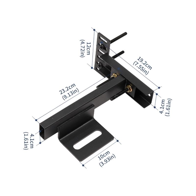 Practical Sturdy Carbon Steel Headboard Brackets Accessory for Adjustable Bed Base and Wall Mounted Easy Installion