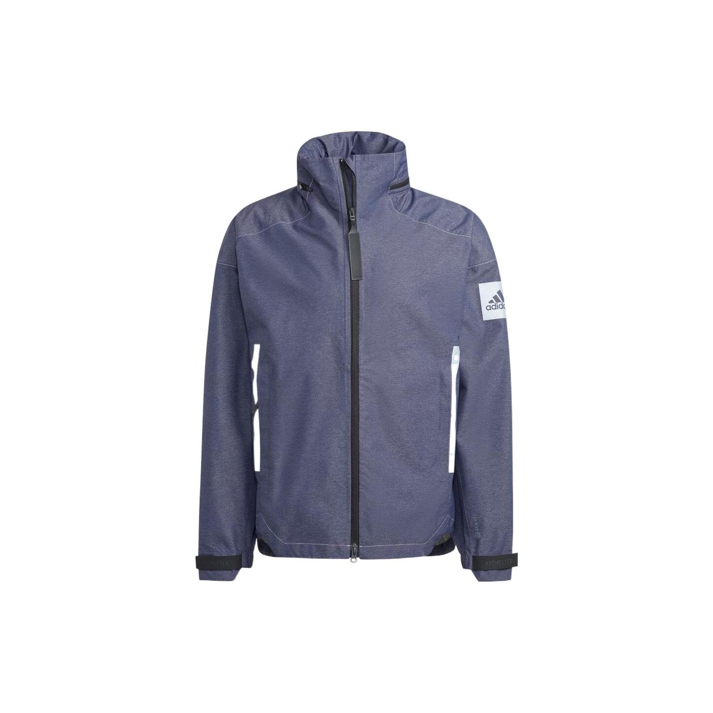 

New Adidas MYSHELTER Denim Jackets Men Marine Blue IB1650 M