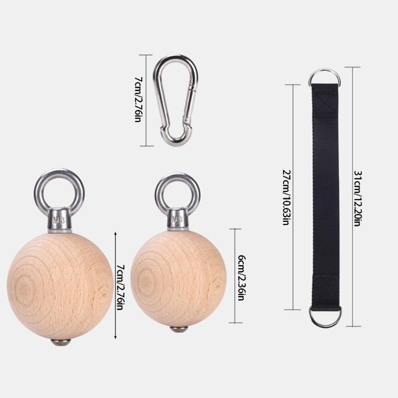 Climbing Ball Homes Gym Workout Work Out Exercise Pull up Power Balls Pull up Handle Fitness Power Grip