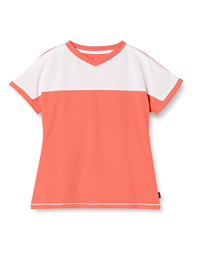 Prince Tennis Game Sun Orange Size S To Japanese Size WL9060 Women's Shirt, (039), (equivalent S),