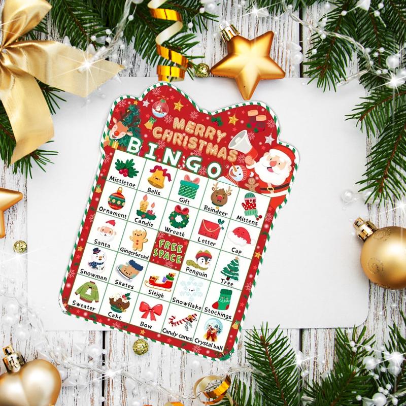 33pc/Set Colorful Birthdays Holiday Pattern For Family Gatherings Bingo Games Family Gatherings