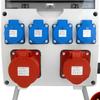 Pannello di distribuzione da cantiere su supporto con spina 16A 32A 4X230V Erbetka di potenza
