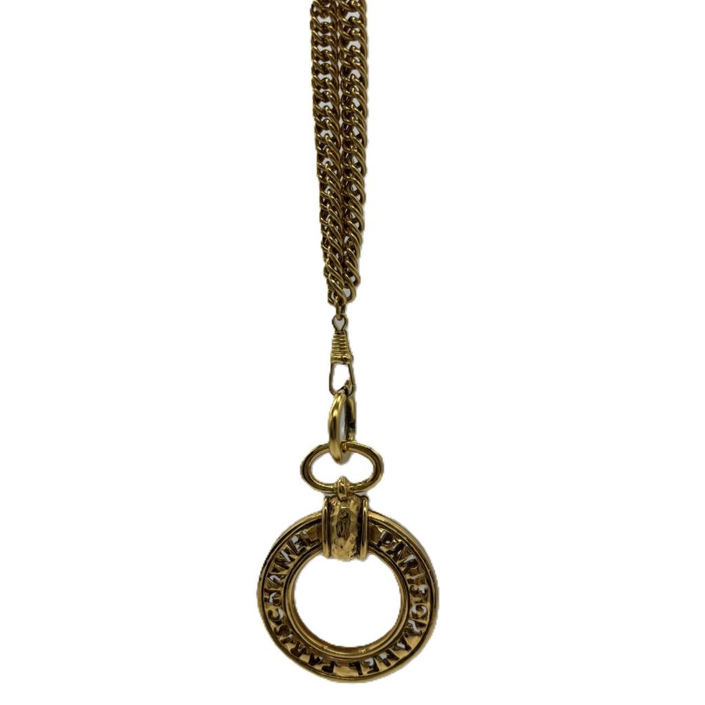 Used CHANELNecklace Gold Plated Unisex