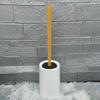 Long-Handle Toilet Brush and Base Set for Dead Angle Cleaning