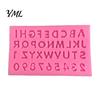 Durable Silicone Baking Molds Alphabet Number Mold for Cake Decorating, Mini Letters 0-9 Fondant Tool, Bakeware Jelly Flexible Non-stick Resin