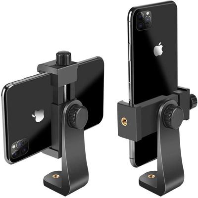 360° Rotating Phone Holder: Adjustable Tripod Clip for Live Streaming, Fits Horizontal & Vertical Positions.