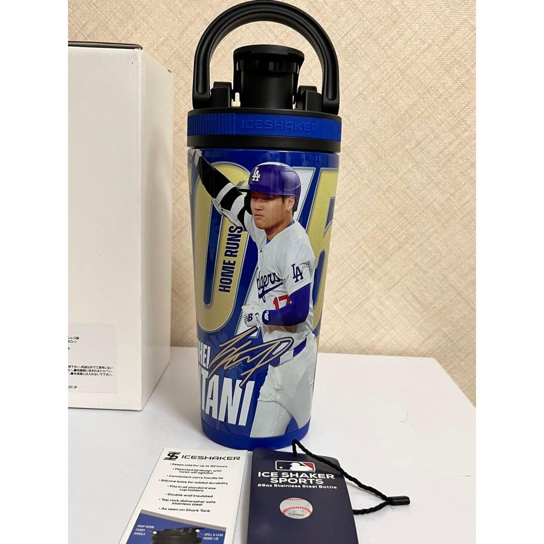 Used Shohei Otani Vacuum Stainless Steel Ice Shaker Bottle WBC Samurai Japan Immediate Shipping