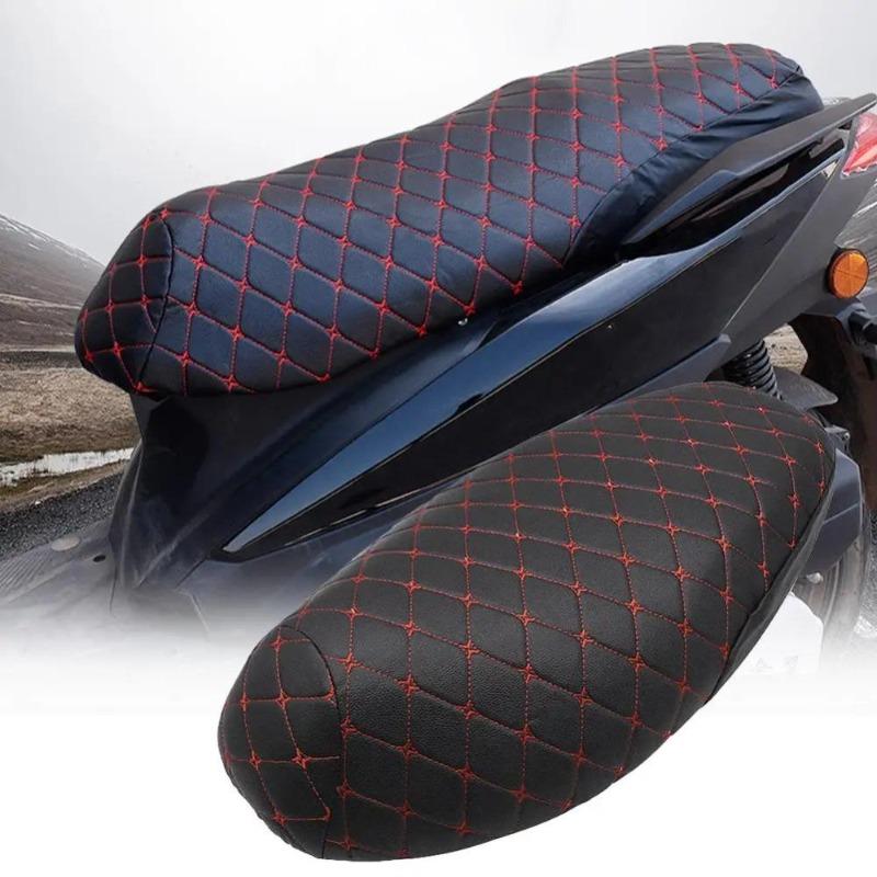 Motorcycle Seat Cover Thickened Waterproof Anti-skid Seat Protection 3D Faux Leather Seat Pad Protective Cover for Motorcycle.