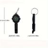2-in-1 Camping Whistle Compass - Portable Outdoor Survival Gear with High-Precision Direction Indicator, Lightweight and Easy To Carry