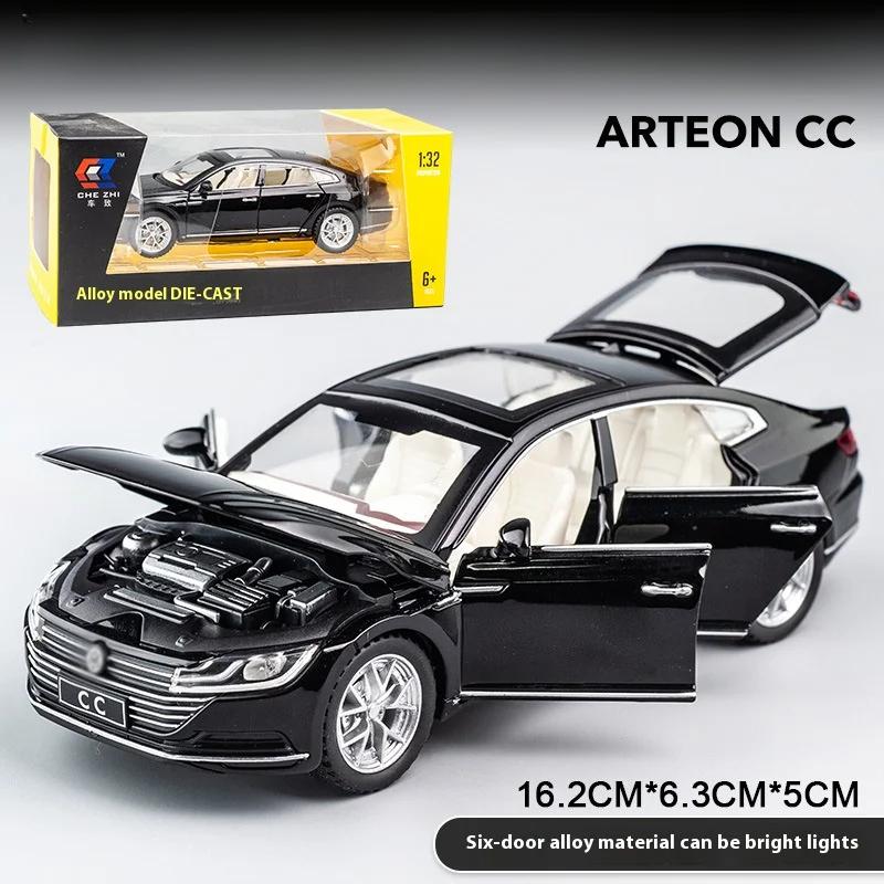 1/32 Scale Alloy Toy Car Model CC with Sound & Light, Retro Pull-Back Action - Authentic Replica for Kids & Collectors