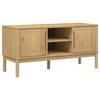 VidaXL TV Cabinet FLORO Wax Brown 114x43x55 Cm Solid Pine Wood, TV Bench, Hi-fi Cabinet, Entertainment Center, Buffet 374014