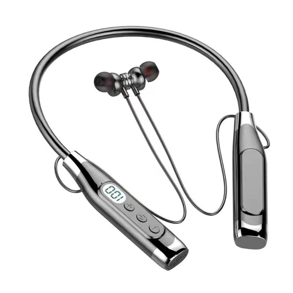 Waterptoof Wireless Bluetooth Earphones Neck-mounted Sports Headsets Neckband Headphones  Outdoor