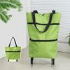 Foldable Shopping Cart With Plastic Wheels Lightweight Grocery Trolley Bag Heavy Duty Cargo Moving Cart