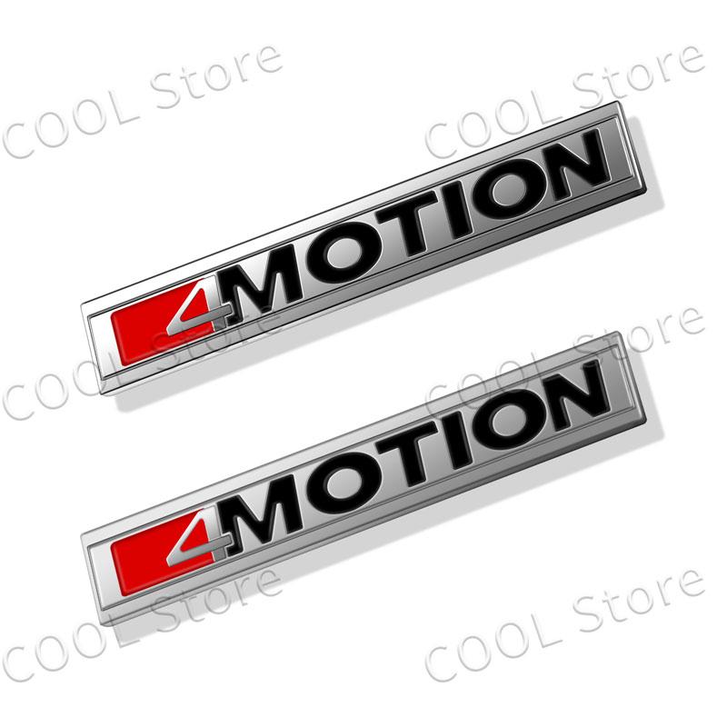 AABIP1 3D Car 4motion Emblem Logo Trim Front Hood Grille Badge Rear Trunk Sticker For VW Volkswagen Polo Golf Passat Jetta Accessories