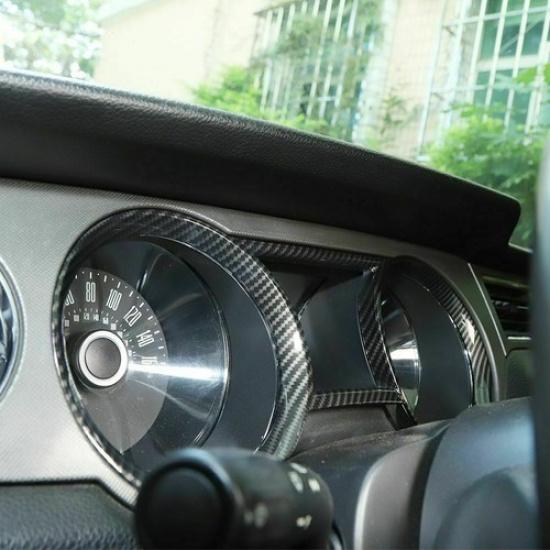 Carbon Center Console Dashboard trument for Ford Mustang 2010-14 Carbon Fiber