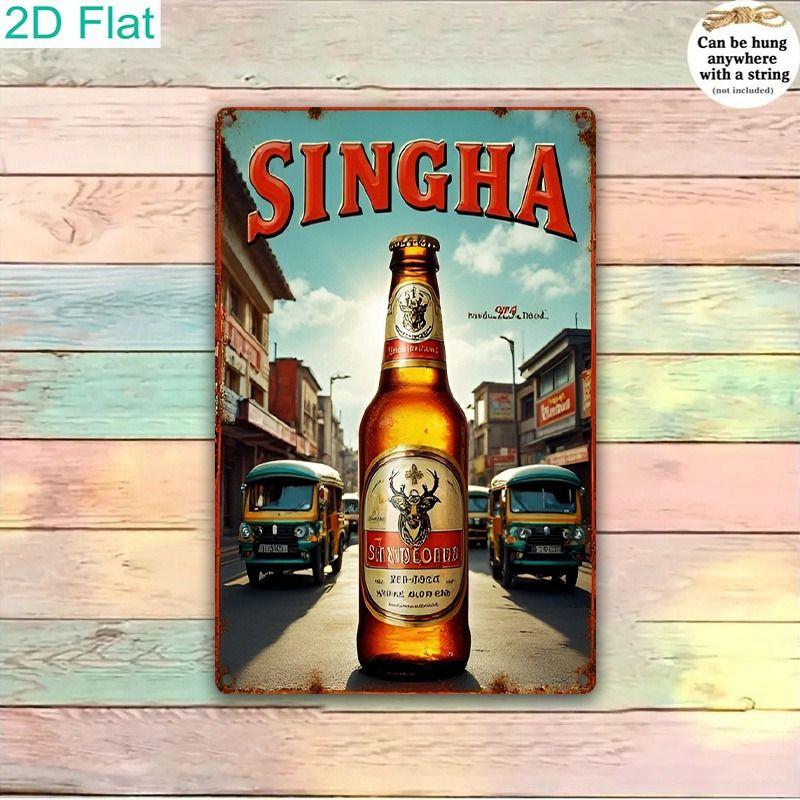Metal Tin Sign Beer Theme Pub Bar Kitchen Man Cave Wall Decor