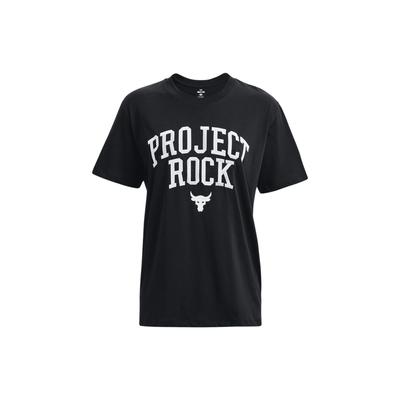 Project Rock Grafikdruck Misch-Rundhals Kurzarm T-Shirt Damen Oberteile Schwarz 1377449-001