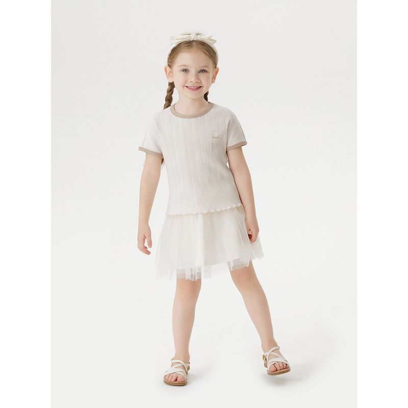Mark Jenny Girls' Summer Fun Printed Short-Sleeved T-Shirt Baby Top 2026 Summer New Style 550733