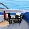 Marine Aufbewahrungs-Caddy-Box Dose Becherhalter Telefon Getränkebox Organizer Boot Marine Yacht Ponton Angelhütte für Bassboot Kajak
