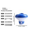 Floating Pool Chlorine Dispenser 5 Inch Adjustable Flow Vents Leak Proof Lightweight Portable for Travel Pool Spa Use