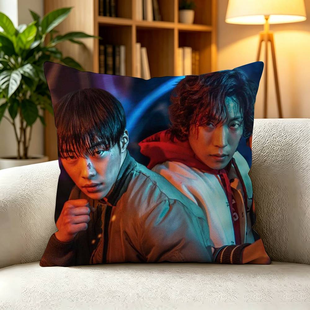 KKorean Action Drama Bloodhounds Pillow Case Square DoubleSided Sofa Cushion Cover Bedroom Bedside Pillow