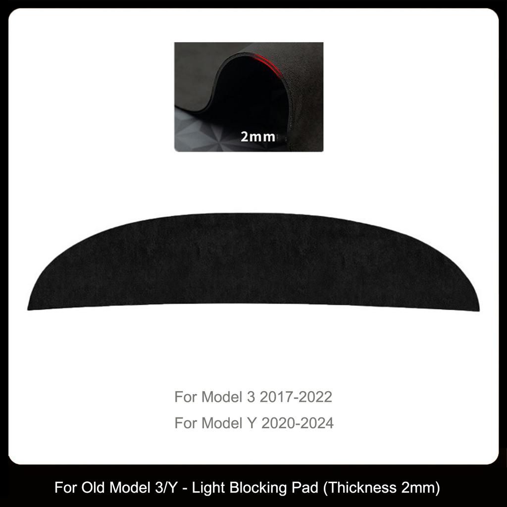 Für Tesla Model Y Juniper Armaturenbrett-Sonnenschutzmatte für Model Y/3 2017-2025 Zentrales Armaturenbrett Antireflektierende Matte Wildleder-Matte