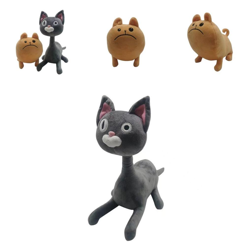 Cute Noodle And Bun Plush Toy- Soft And Cuddly Cartoon Cat And Dog Stuffed Animals