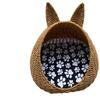 Songhong Washable Willow Cat Ear Pet Bed