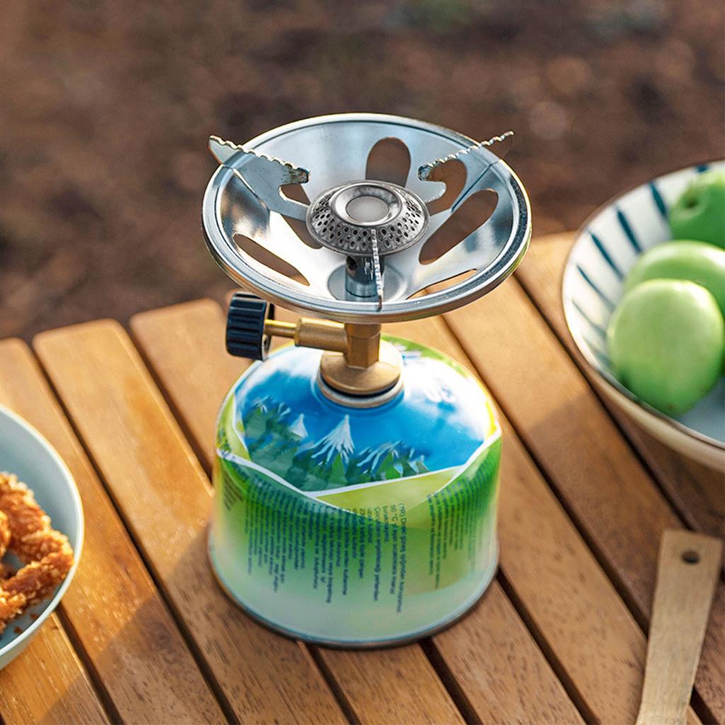 1350W Camping Stove Strong Support Portable High Bearing Capacity Lightweight Outdoor Gas Stove for