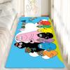 Cute Cartoon Les Barbapapa Hallway Carpet Washable Non-Slip Living Room Sofa Chairs Area Mat Kitchen Doormat Area Rug