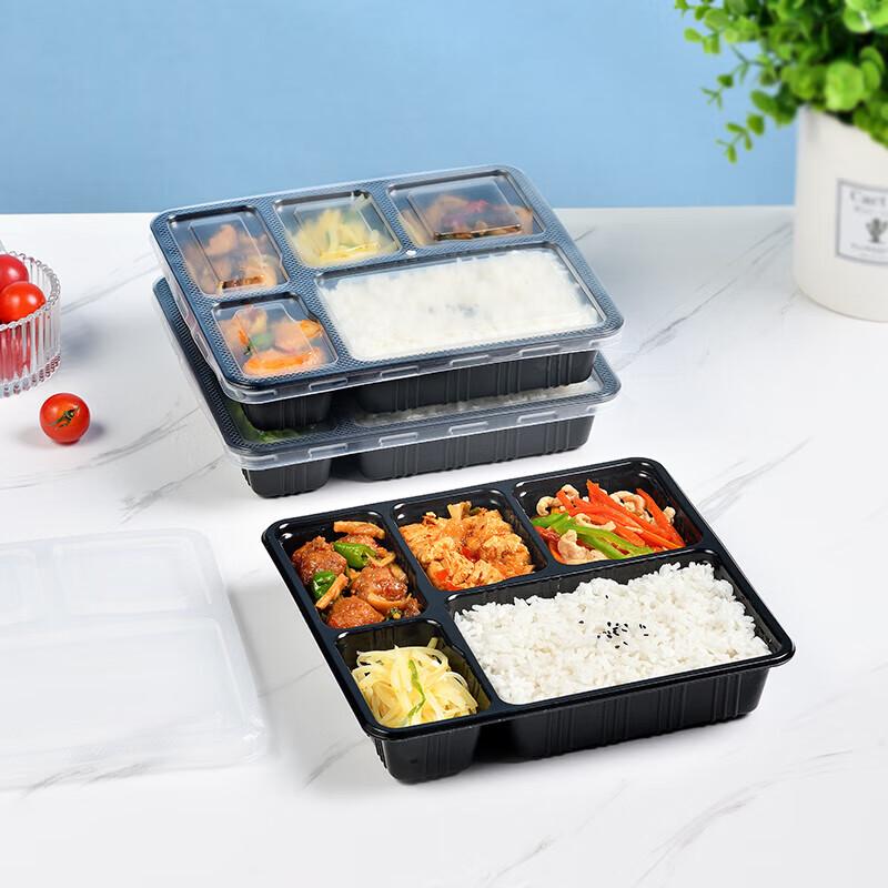 

Disposable 5-Compartment Meal Prep Containers