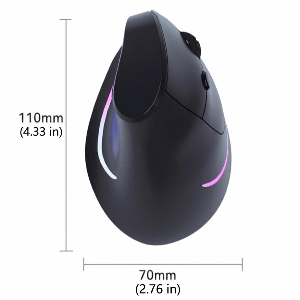 Ergonomic Vertical Mouse Rechargeable Wireless Mouse Ergonomic Design Mute Mouse Computer Use