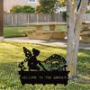 1pc Metal Fairy Garden Stake Halloween Fall Decor Gift for Gardeners Christmas New Year