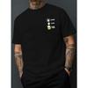 Print New Men'S Round Neck T-Shirt Casual Sports Trendy Fashion Loose Top Short Sleeves