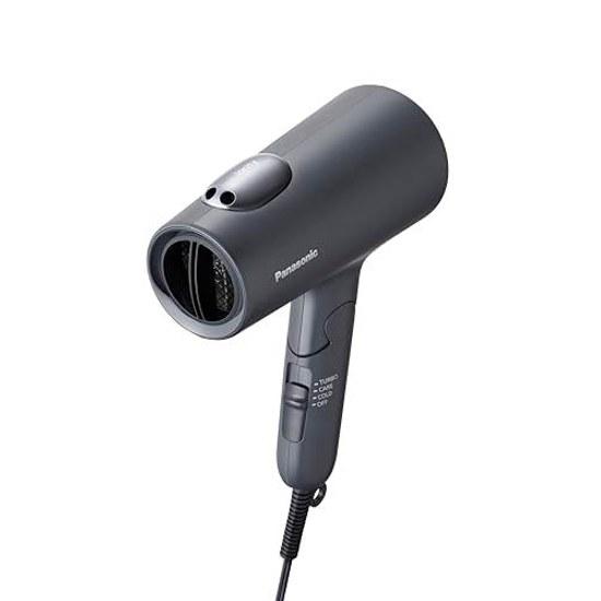 Panasonic Hair Dryer Ionity Fast Dry Large Airflow Powerful Low Temperature Mode Double Mineral Ion Dark Gray EH-NE7L-H